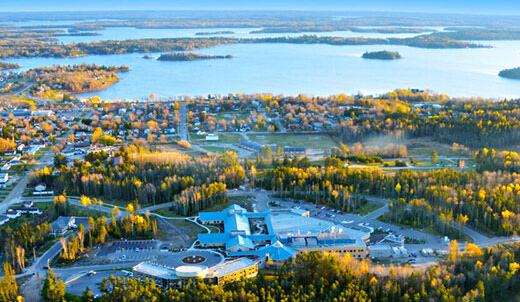 Aerial view of Sioux Lookout